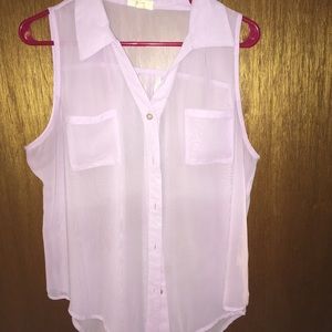 Lilac sheer top